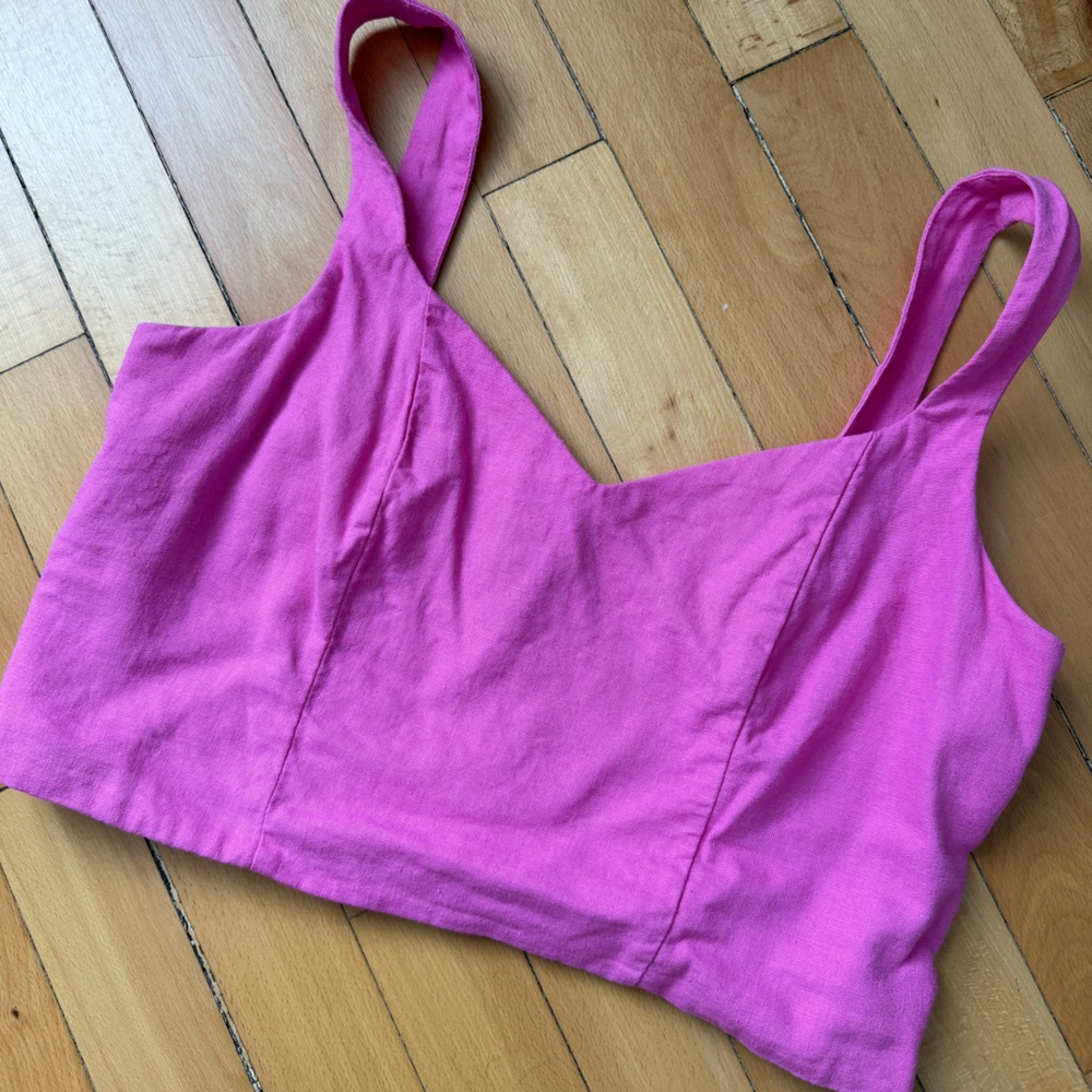 A New Day | hot pink crop top